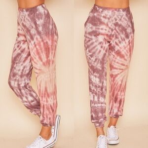 Sunburst Tie Dye Knit Lounge Pants